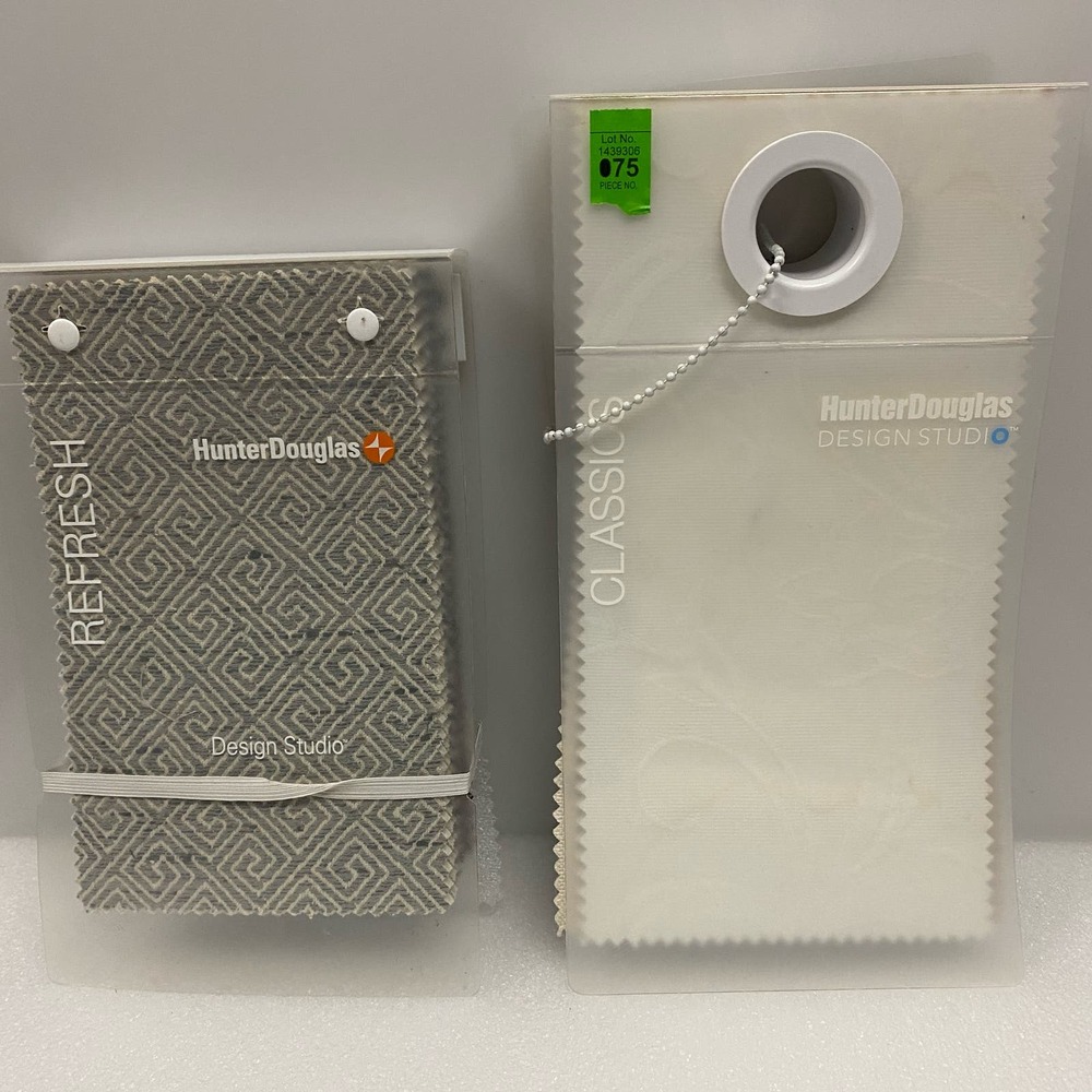 Hunter Douglas DESING STUDIO Fabric samples books lot of 2